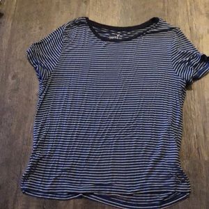 Striped American Eagle Crop Top